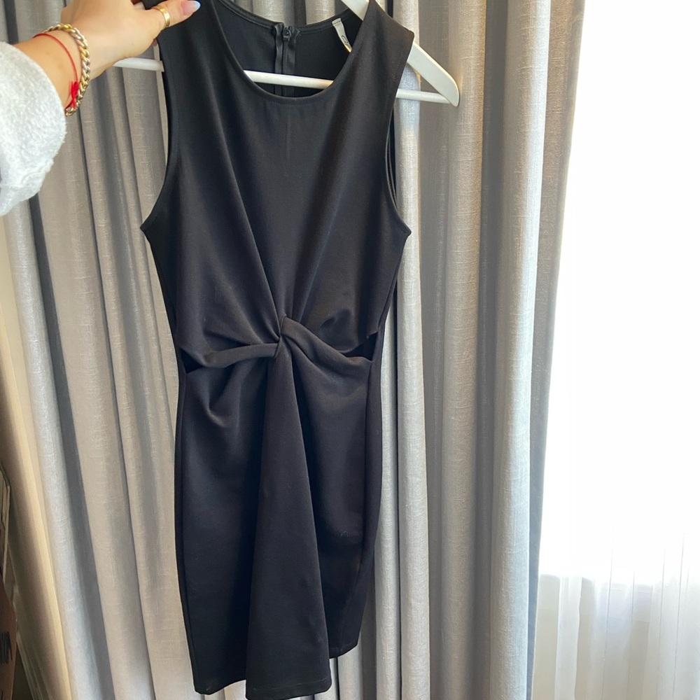 Black mini dress